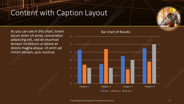 Content with Caption presentation slide layout