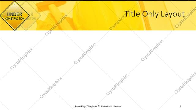 Title Only presentation slide layout