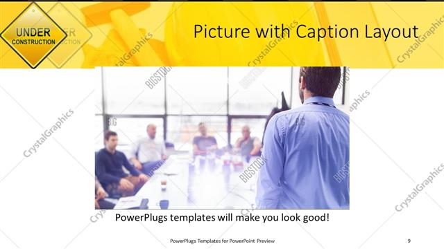Picture with Caption presentation slide layout