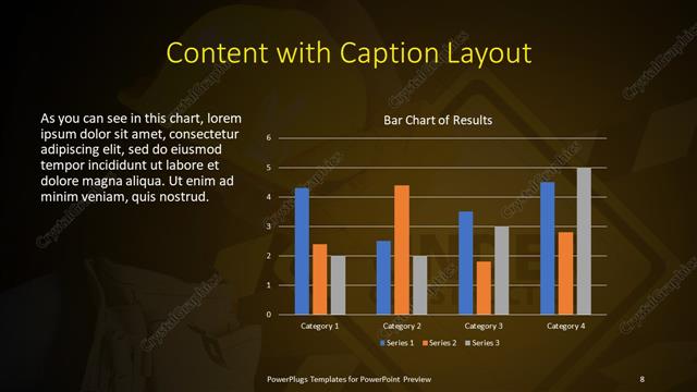 Content with Caption presentation slide layout