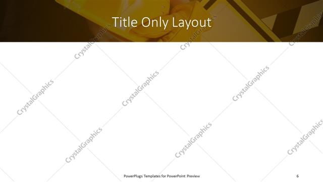 Title Only presentation slide layout