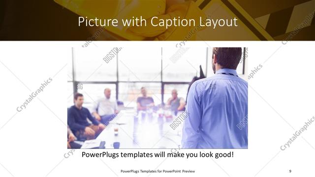 Picture with Caption presentation slide layout