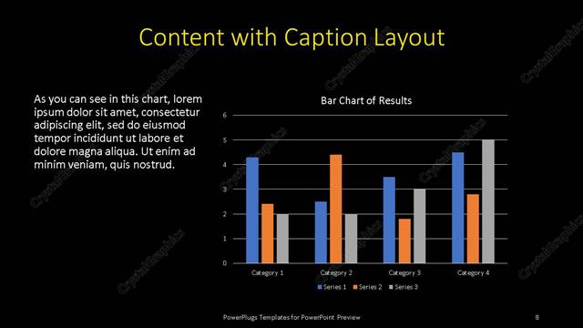Content with Caption presentation slide layout