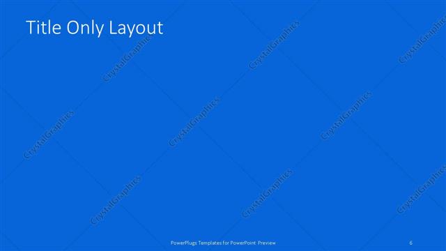 Title Only presentation slide layout