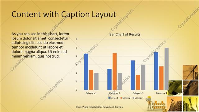 Content with Caption presentation slide layout
