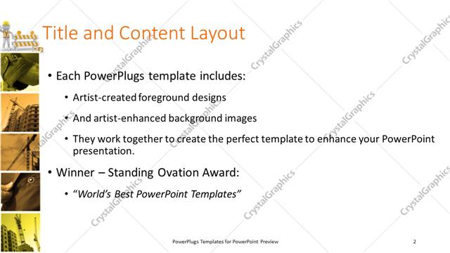 Title and Content presentation slide layout