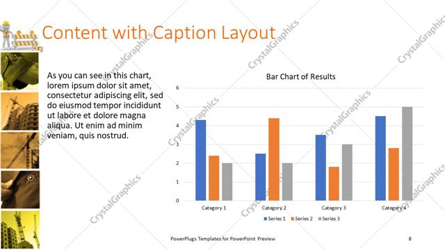 Content with Caption presentation slide layout