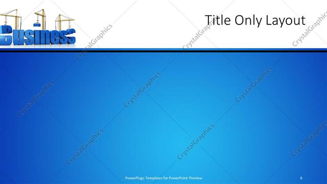 Title Only presentation slide layout