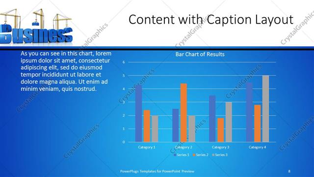 Content with Caption presentation slide layout