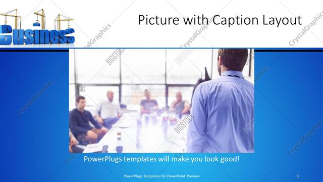 Picture with Caption presentation slide layout