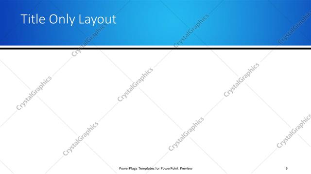 Title Only presentation slide layout