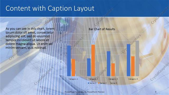 Content with Caption presentation slide layout