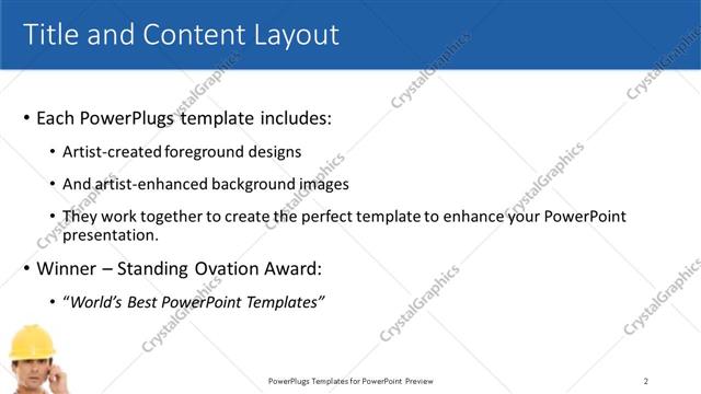 Title and Content presentation slide layout