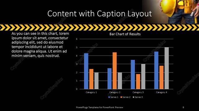Content with Caption presentation slide layout