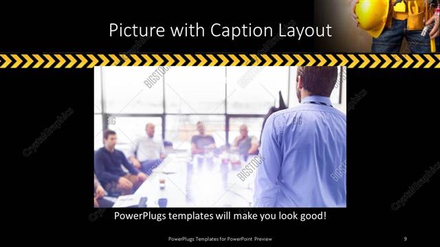 Picture with Caption presentation slide layout