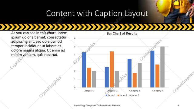 Content with Caption presentation slide layout