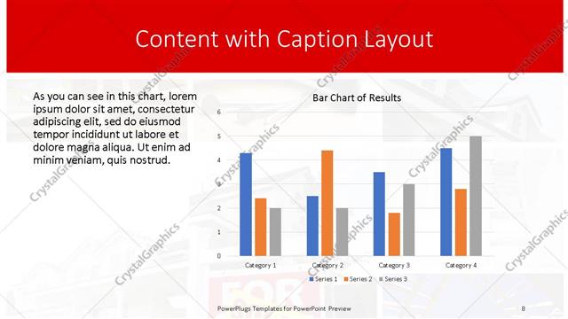 Content with Caption presentation slide layout