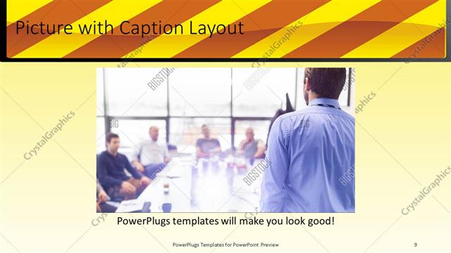 Picture with Caption presentation slide layout