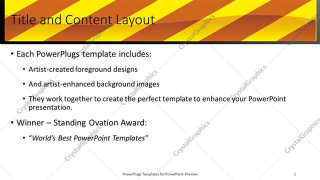 Title and Content presentation slide layout