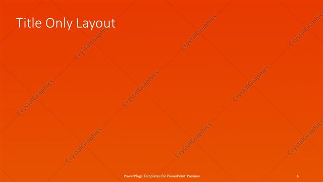 Title Only presentation slide layout