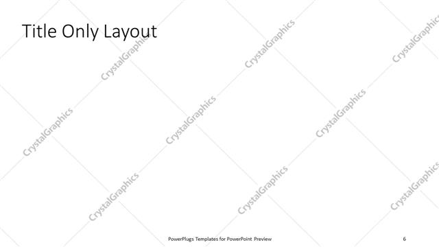 Title Only presentation slide layout