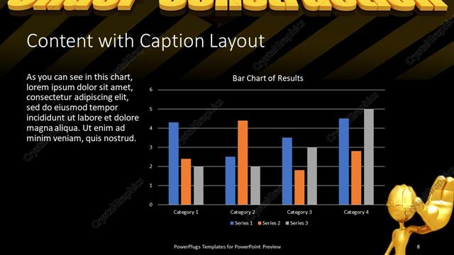 Content with Caption presentation slide layout