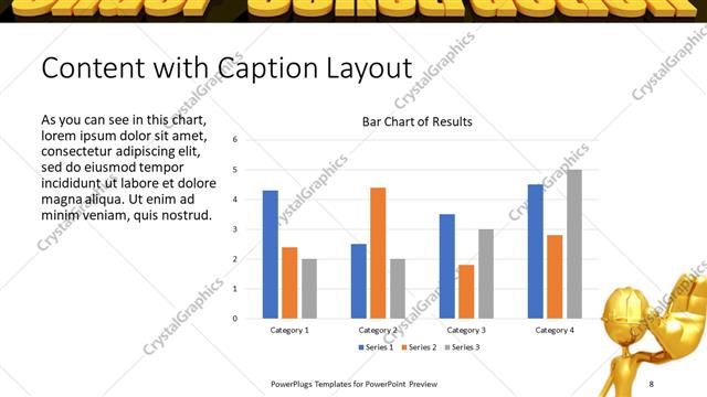 Content with Caption presentation slide layout