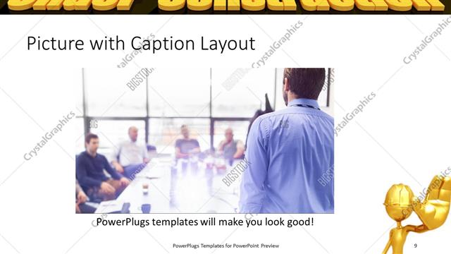 Picture with Caption presentation slide layout