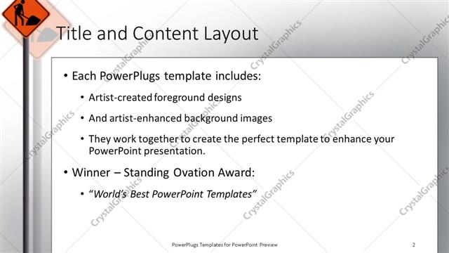Title and Content presentation slide layout
