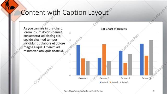 Content with Caption presentation slide layout