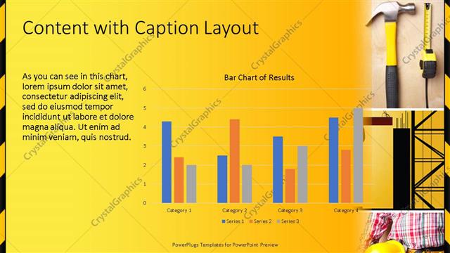 Content with Caption presentation slide layout