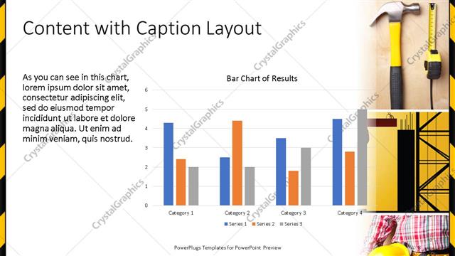 Content with Caption presentation slide layout