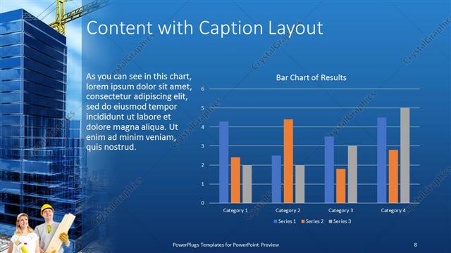 Content with Caption presentation slide layout