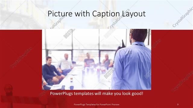 Picture with Caption presentation slide layout