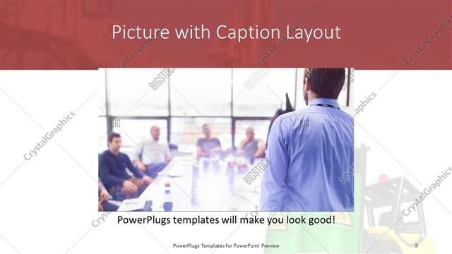 Picture with Caption presentation slide layout