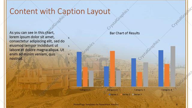 Content with Caption presentation slide layout