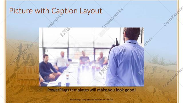 Picture with Caption presentation slide layout