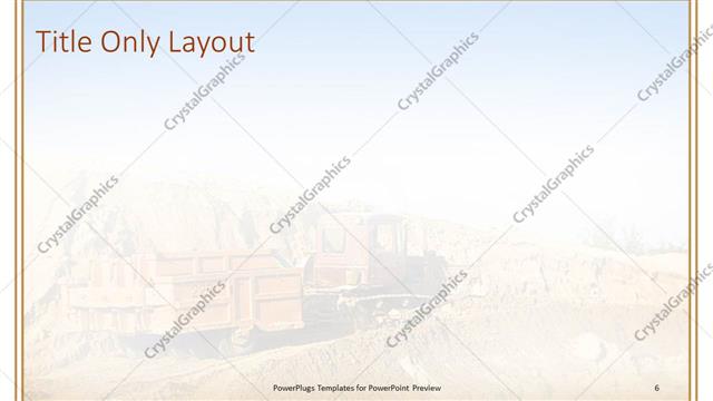 Title Only presentation slide layout