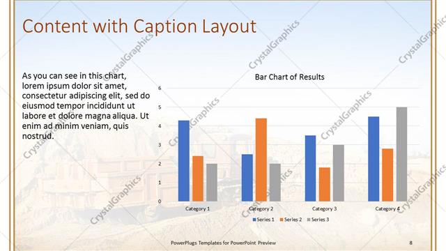 Content with Caption presentation slide layout