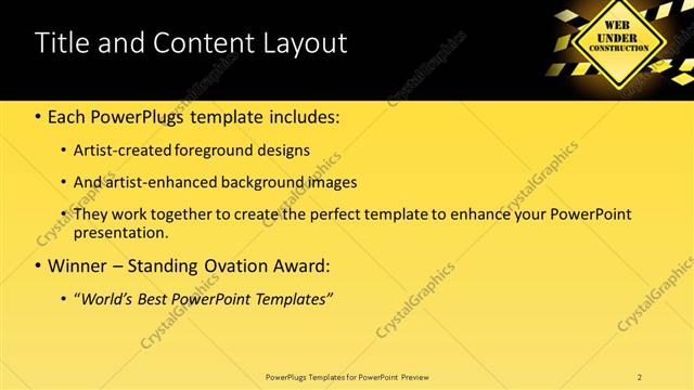 Title and Content presentation slide layout