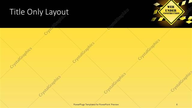 Title Only presentation slide layout