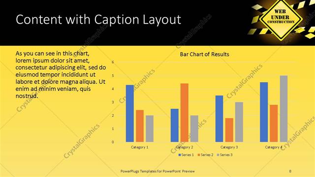 Content with Caption presentation slide layout
