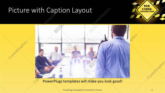 Picture with Caption presentation slide layout