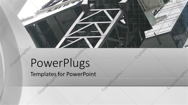  Presentation with construction - Construction work in the background with place for tet