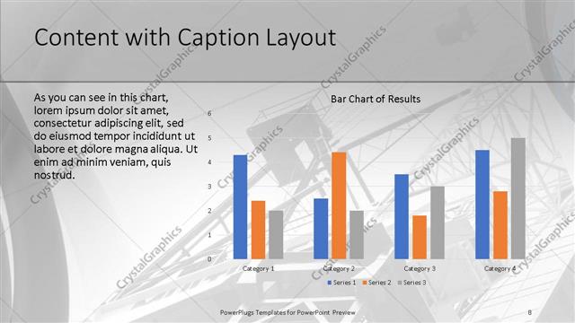 Content with Caption presentation slide layout