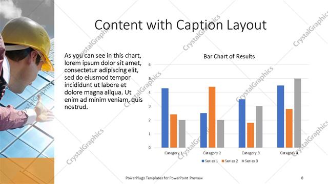 Content with Caption presentation slide layout