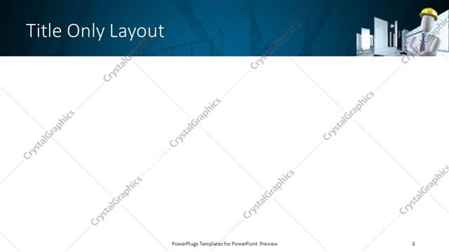 Title Only presentation slide layout