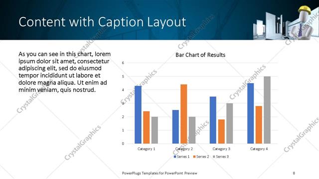 Content with Caption presentation slide layout