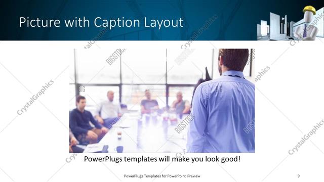 Picture with Caption presentation slide layout