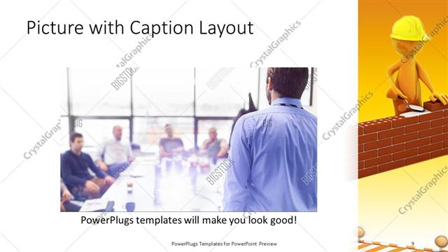 Picture with Caption presentation slide layout